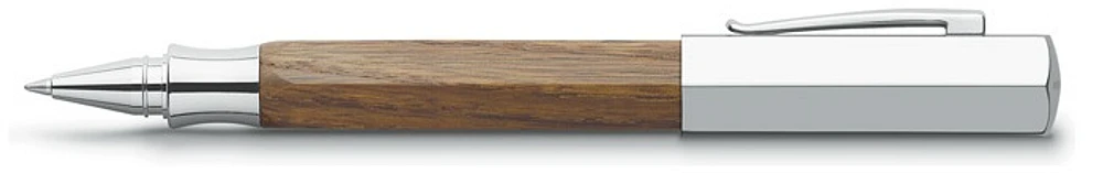 Stylo bille roulante Faber-Castell, série Ondoro Chêne Fumé