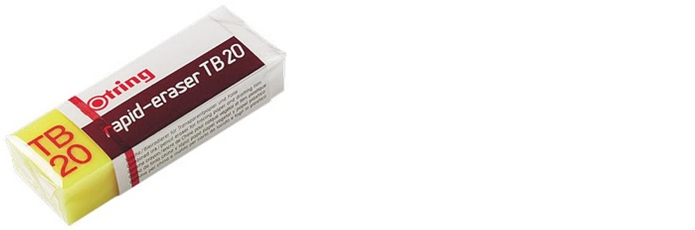 Rotring Eraser, Accessories series Rapid TB eraser White & Yellow