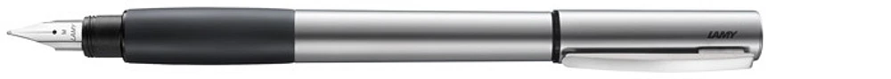 Lamy Fountain pen, Accent AL series Palladium (Black rubberized grip)