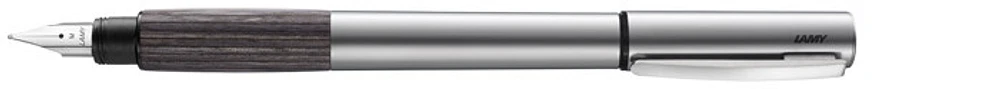 Lamy Fountain pen, Accent AL series Palladium (Grey wood grip)