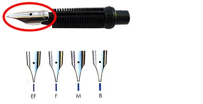 Lamy Fountain pen nib, Parts series 14kt Platinum (2000)