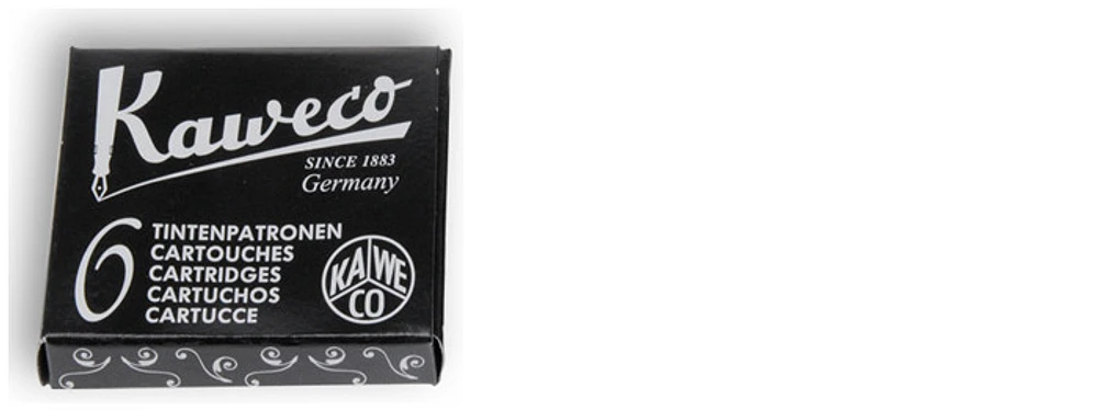 Kaweco Ink cartridge, Refill & ink series "Pearl Black" ink