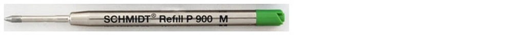 Recharge stylo Schmidt, série Ball Refill Encre verte (P900)