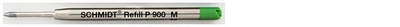 Recharge stylo Schmidt, série Ball Refill Encre verte (P900)