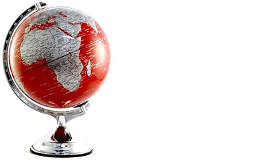 Globe Terrestre Nostalgia, série Globe Rouge (Français)