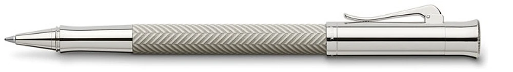 Stylo bille roulante Faber-Castell, Graf von, série Guilloche Ciselé Gris pâle