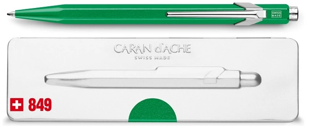 Caran d'Ache Ballpoint pen, 849 Popline Metal-X series Green