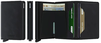 Porte-cartes Secrid, série Slimwallet Vintage Noir