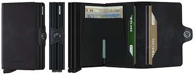 Porte-cartes Secrid, série Twinwallet Vintage Noir