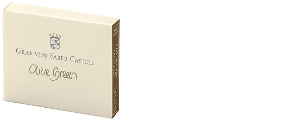 Cartouche d'encre Faber-Castell, Graf von, série Encre GvFC Luxury Ink Encre vert olive