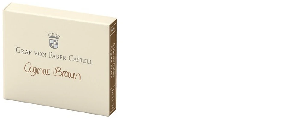 Cartouche d'encre Faber-Castell, Graf von, série Encre GvFC Luxury Ink Encre brun cognac