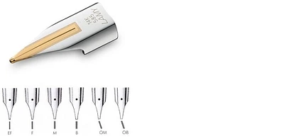 Lamy Fountain pen nib, Parts series 14kt Gold yellow & white Z56 (Imporium)