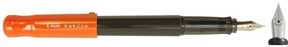 Stylo plume Pilot, série Kakuno Orange & Gris
