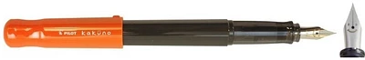 Stylo plume Pilot, série Kakuno Orange & Gris