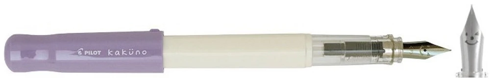 Pilot Fountain pen, Kakuno series Purple & White