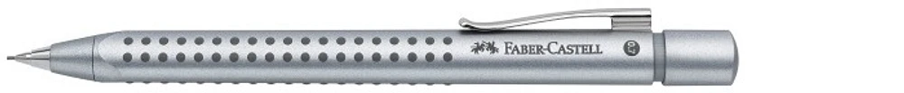 Porte mine Faber-Castell, série Grip 2011 Chrome satiné (0.7 mm)