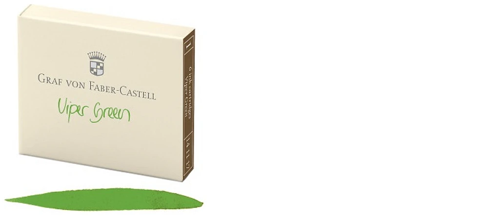 Faber-Castell, Grav von Ink cartridge, Encre GvFC Luxury Ink series Viper green ink