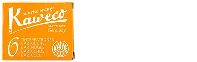 Kaweco Ink cartridge, Refill & ink series "Sunrise Orange" ink