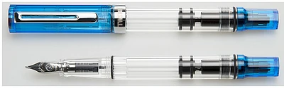 Stylo plume TWSBI, série Eco Bleu transparent