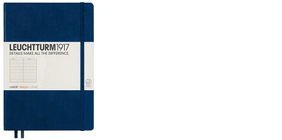 Leuchtturm1917 Notebook, Notebook Medium (A5) series Navy blue (Ruled, 145mm x 210mm)