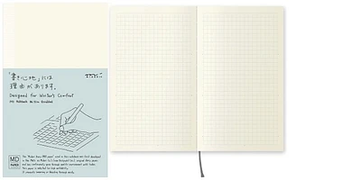 Carnet de notes (B6 Slim) Midori, série MD Paper Crème (Quadrillé, 105mm x 175mm)