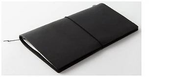 Traveler's Company Notebook, Leather Notebook series Black (Plain paper)