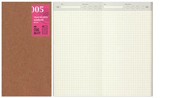 Traveler's Company Agenda refill, Notebook Refill series Cream (110mm x 210mm)