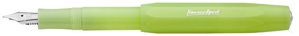 Kaweco Fountain pen, Frosted Sport series Translucent green (Fine Lime)