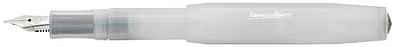 Kaweco Fountain pen, Frosted Sport series Translucent white (Natural Coconut)