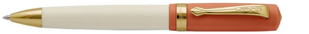 Kaweco Ballpoint pen, Student series Ivory/Orange Gt (70's Soul)