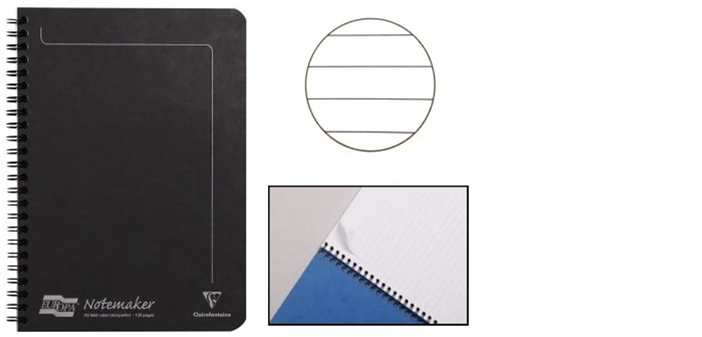 Clairefontaine (A5) Wirebound notebook, Europa series (148 mm x 210 mm