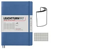 Leuchtturm1917 Notebook, Notebook Medium (A5) Softcover series Denim (Squared, 145 x 210mm)