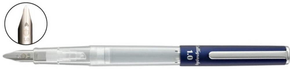 Stylo plume Sailor, série Compass HighAce Neo Calligraphy Fountain Pen Bleu/Translucide (1.0mm)