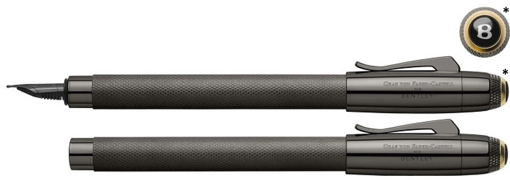 Stylo plume Faber-Castell, Graf von, série Bentley Édition Limitée Centenary Gun métal noir
