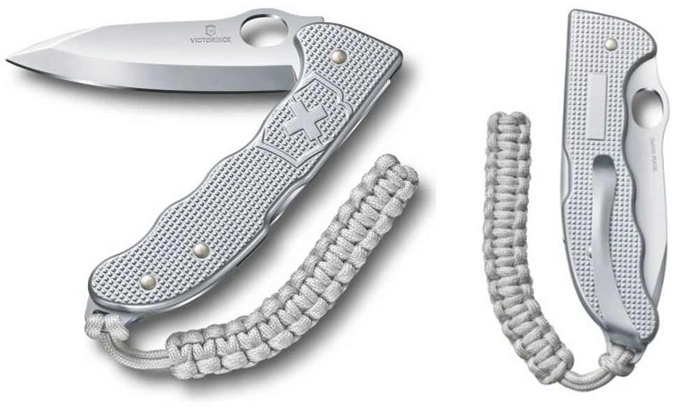 Victorinox Knife, Large Pocket Knives series Silvered Alox (Hunter Pro M)