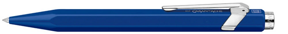 Stylo à bille roulante rétractable Caran d'Ache, série 849 Roller Bleu
