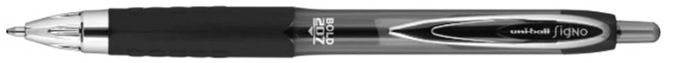 Stylo encre gel Uni-Ball, série Signo RT 207 Encre noire (Large)