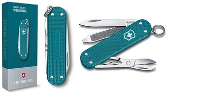 Couteau Victorinox, série Classic Colors Alox sarcelle (Classic SD-Wild Jungle)