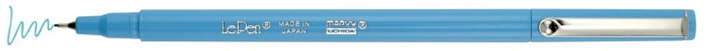 Marvy Felt pen, Le Pen Fluo series Fluo blue ink  