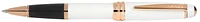 Stylo bille roulante Cross, série Bailey Blanc PGT