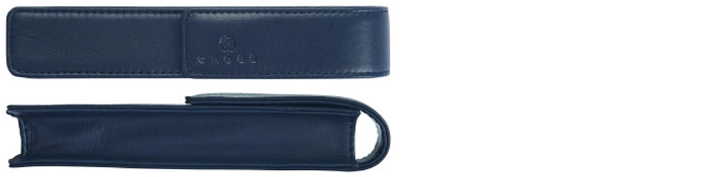 Cross Pen pouch, Leather series Midnight blue (Single)