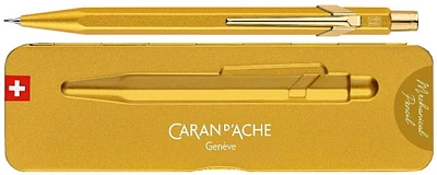 Caran d'Ache Mechanical pencil, 844 Goldbar series Gilt (0.7mm)