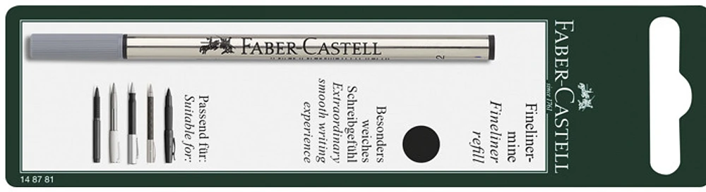 Faber-Castell felt tip refill, Refill & ink series Black ink