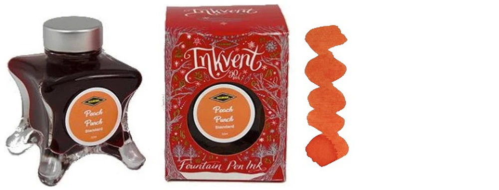 Diamine Ink bottle, Inkvent Red Edition series Peach Punch ink (50ml)