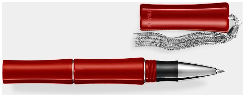 Tibaldi Roller ball, Bamboo series Red CT (Lipstick Red)