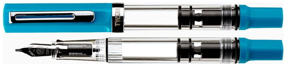 Stylo plume TWSBI, série Eco Bleu céruléen
