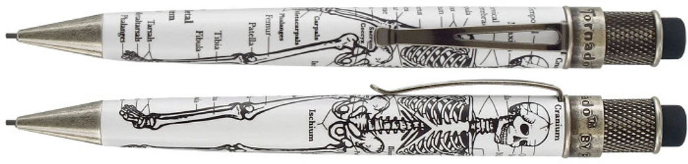 Retro 51 Mechanical pencil, Tornado Dr Gray series Black & White (1.15mm)