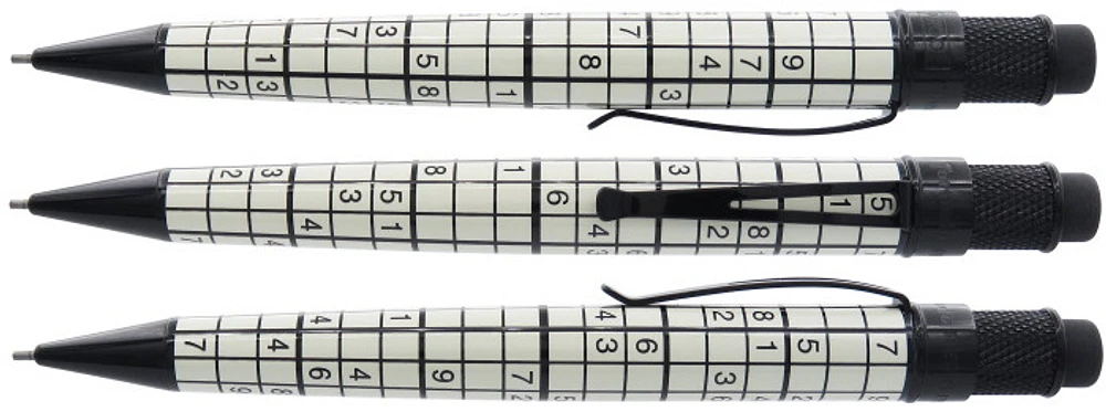 Retro 51 Mechanical pencil, Tornado Sudoku series Black & White (1.15mm)