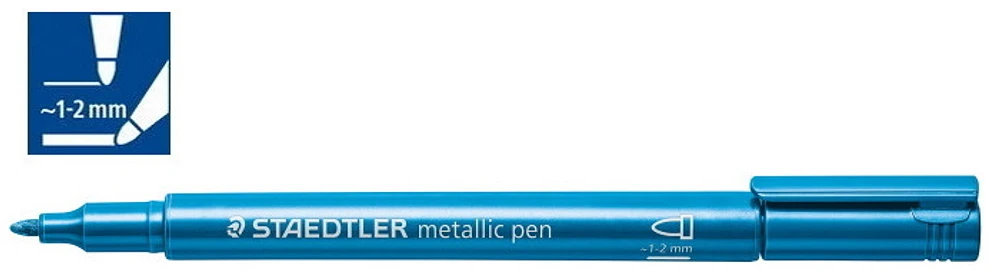 Staedtler Marker, Metallic Pen series Blue ink