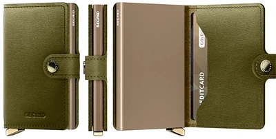 Porte-cartes Secrid, série Premium Miniwallet Vert Olive (Dusk Olive)